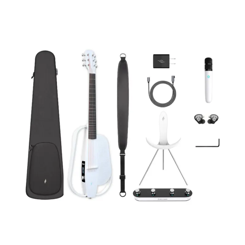 Enya NEXG 2 Deluxe Carbon Fiber Smart Electric Guitar - White