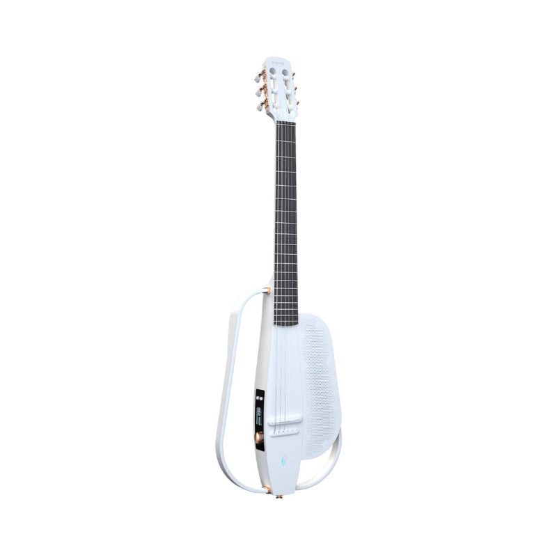 Enya NEXG 2N Carbon Fiber Smart Electric Travel Guitar - White - Image 2