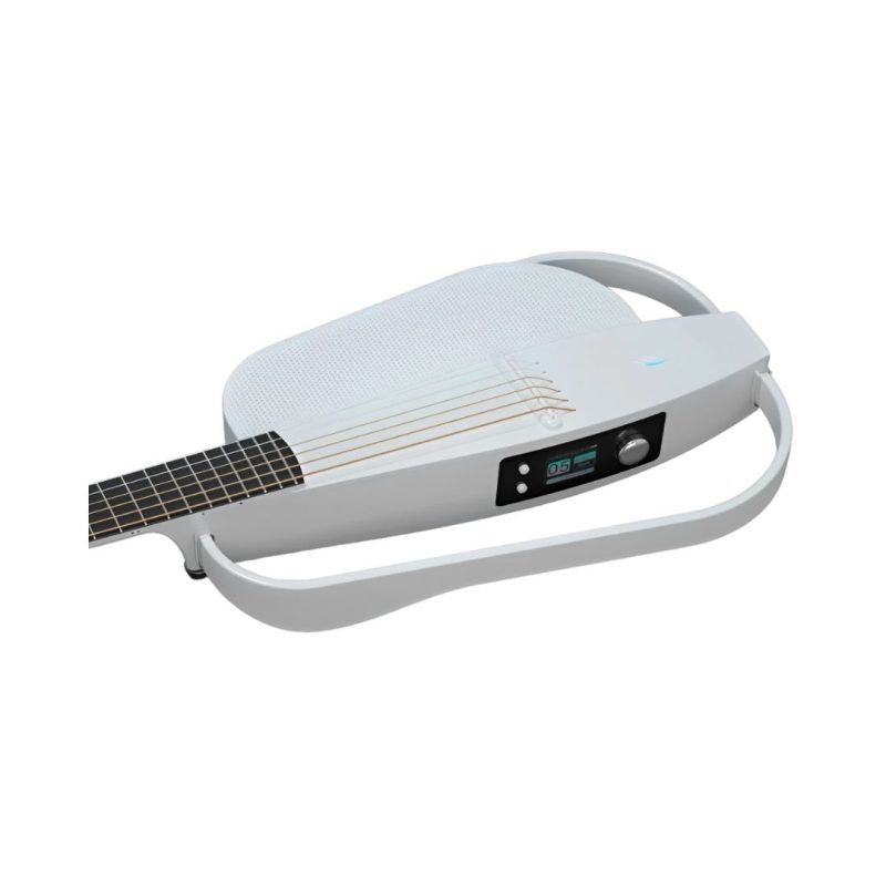 Enya NEXG 2N Carbon Fiber Smart Electric Travel Guitar - White - Image 3