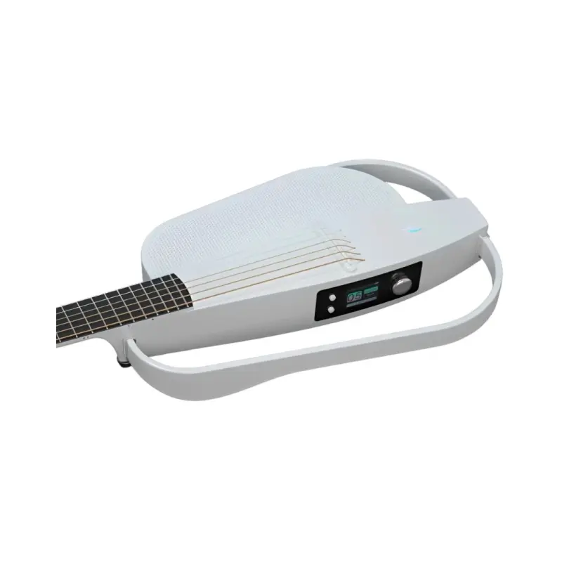 Enya NEXG 2N Carbon Fiber Smart Electric Travel Guitar - White - Image 3