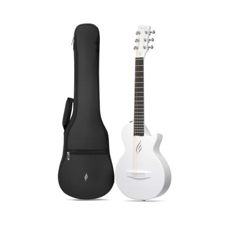 Enya Nova GO Mini Carbon Fiber 1/4 Size Acoustic Guitar - White