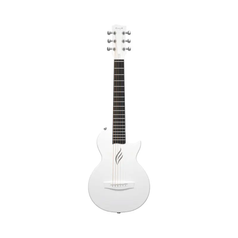 Enya Nova GO Mini Carbon Fiber 1/4 Size Acoustic Guitar - White - Image 2