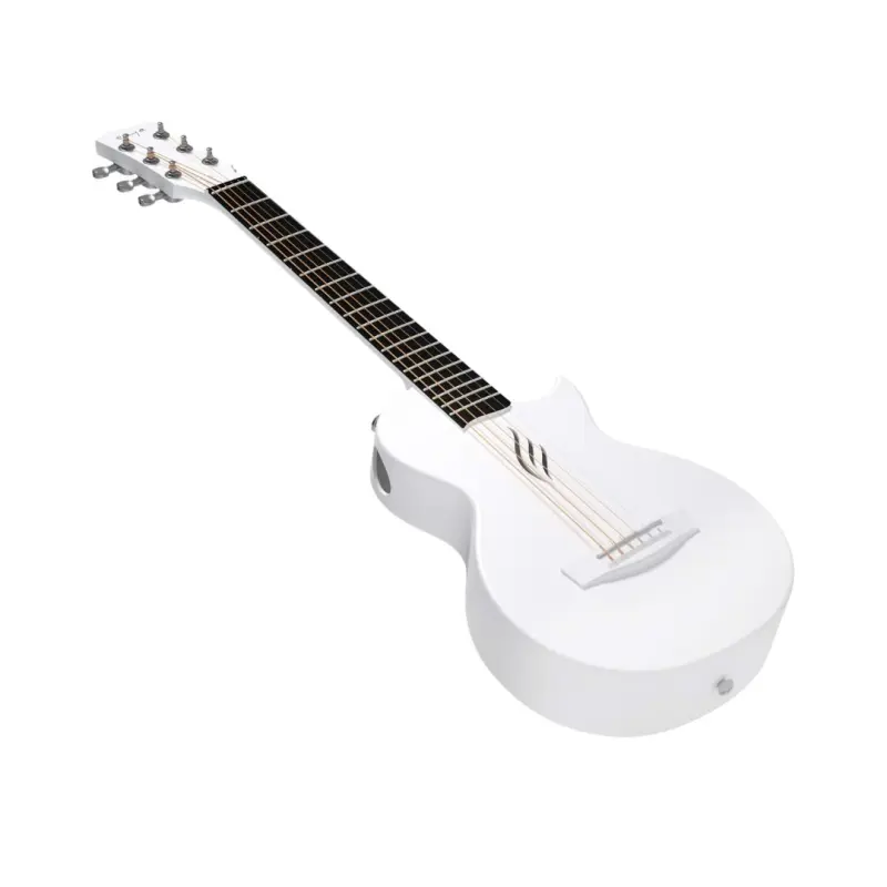 Enya Nova GO Mini Carbon Fiber 1/4 Size Acoustic Guitar - White - Image 3