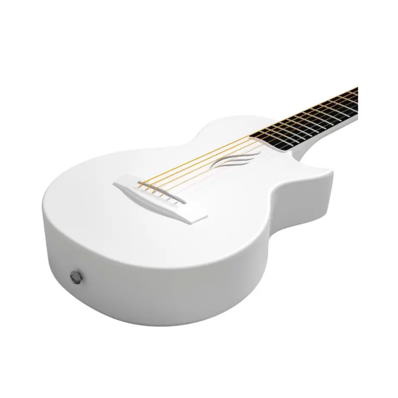Enya Nova GO Mini Carbon Fiber 1/4 Size Acoustic Guitar - White - Image 6
