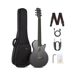Enya Nova GO SP1 Carbon Fiber Acoustic Electric Guitar - Black