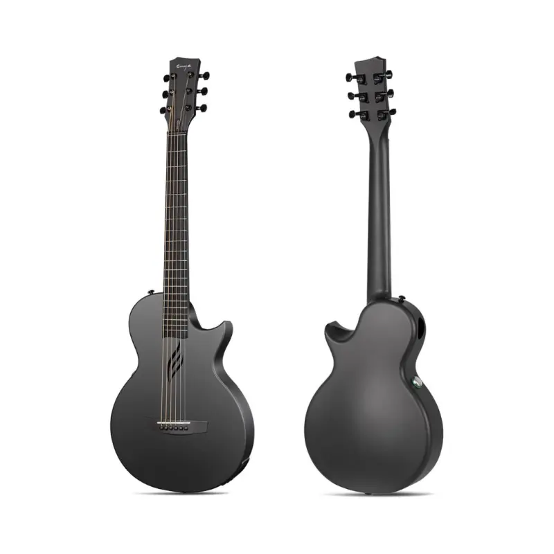 Enya Nova GO SP1 Carbon Fiber Acoustic Electric Guitar - Black - Image 3