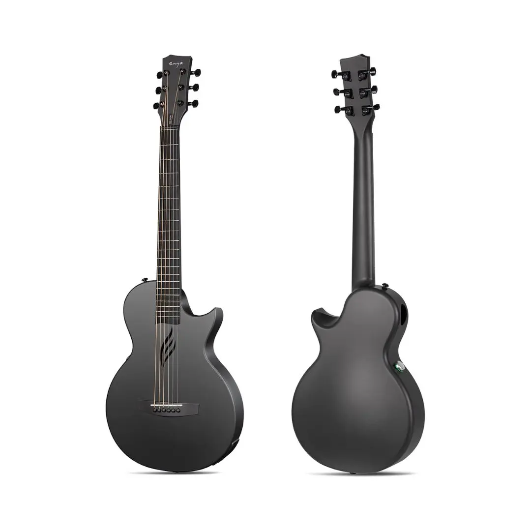Enya Nova GO SP1 Carbon Fiber Acoustic Electric Guitar - Black - Image 3