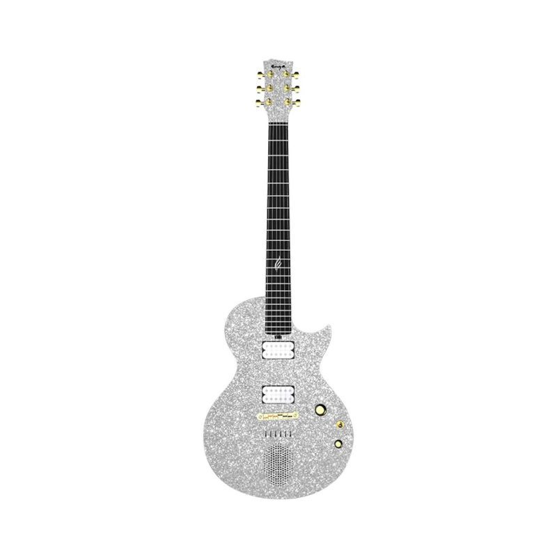 Enya Nova Go Sonic Smart Carbon Fiber Electric Guitar - Blink Silver - Image 2