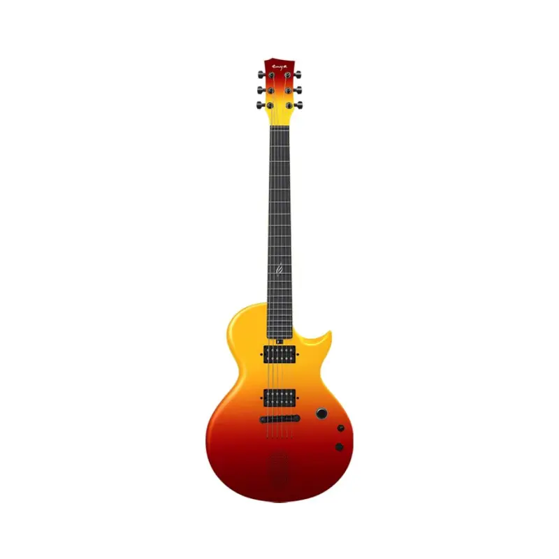 Enya Nova Go Sonic Smart Carbon Fiber Electric Guitar - Volcano Red - Image 2
