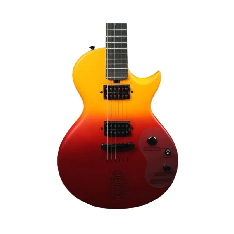 Enya Nova Go Sonic Smart Carbon Fiber Electric Guitar - Volcano Red - Image 4