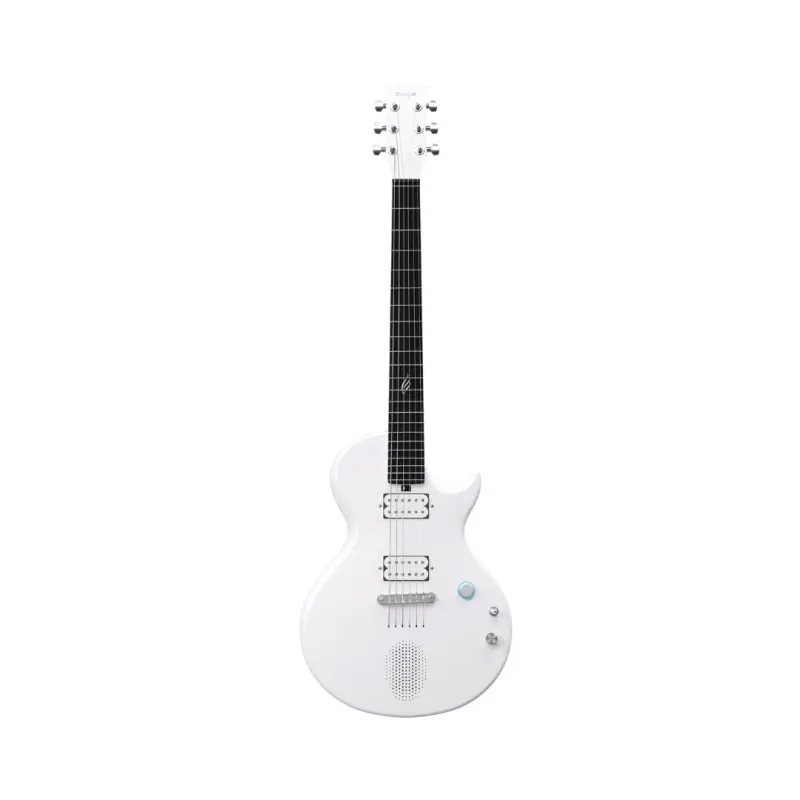 Enya Nova Go Sonic Smart Carbon Fiber Electric Guitar - White - Image 2