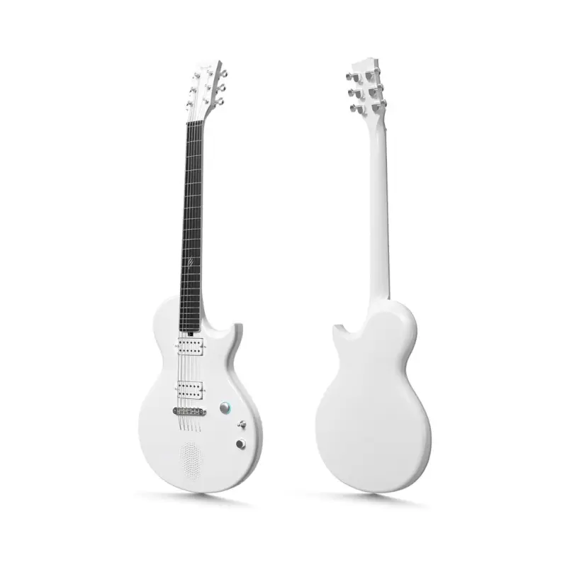 Enya Nova Go Sonic Smart Carbon Fiber Electric Guitar - White - Image 3