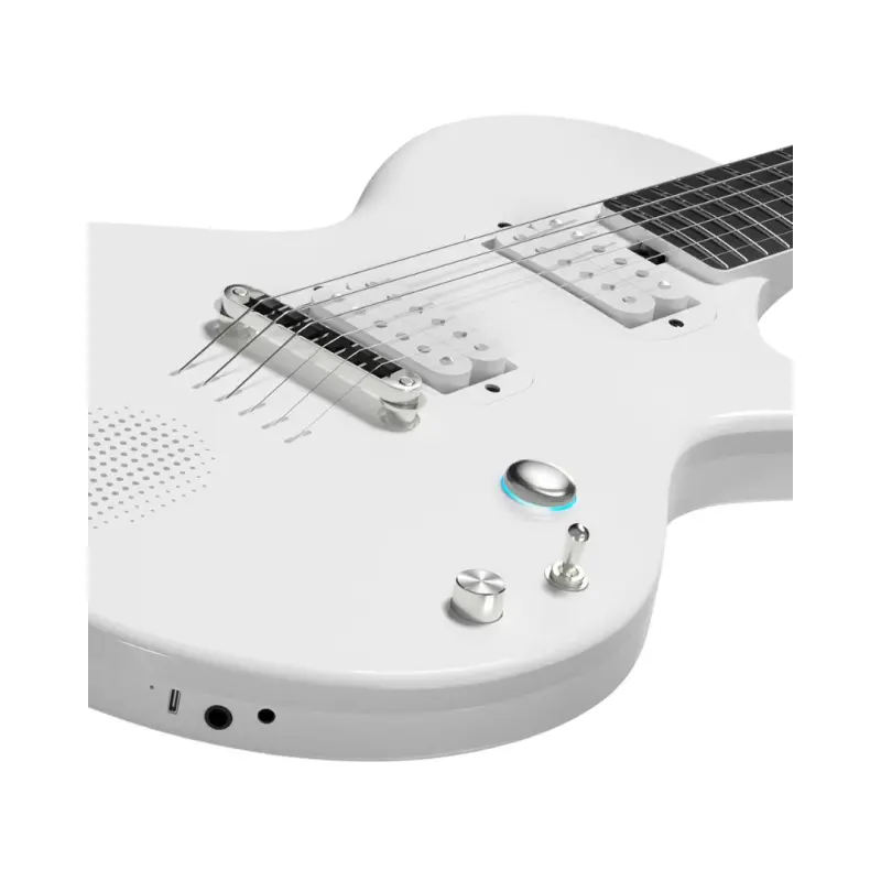 Enya Nova Go Sonic Smart Carbon Fiber Electric Guitar - White - Image 6