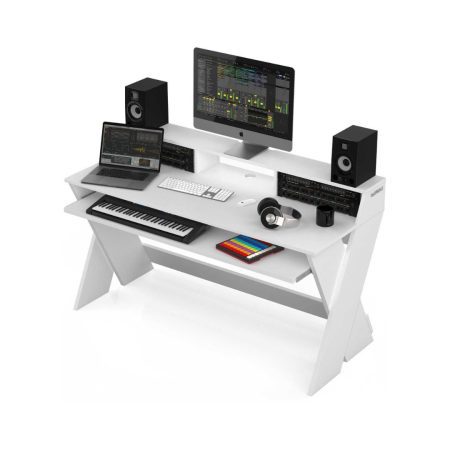 Glorious Sound Desk Pro Professional Studio Workstation - White