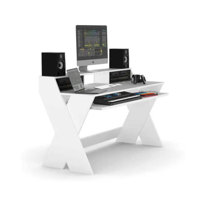 Glorious Sound Desk Pro Professional Studio Workstation - White - Image 3