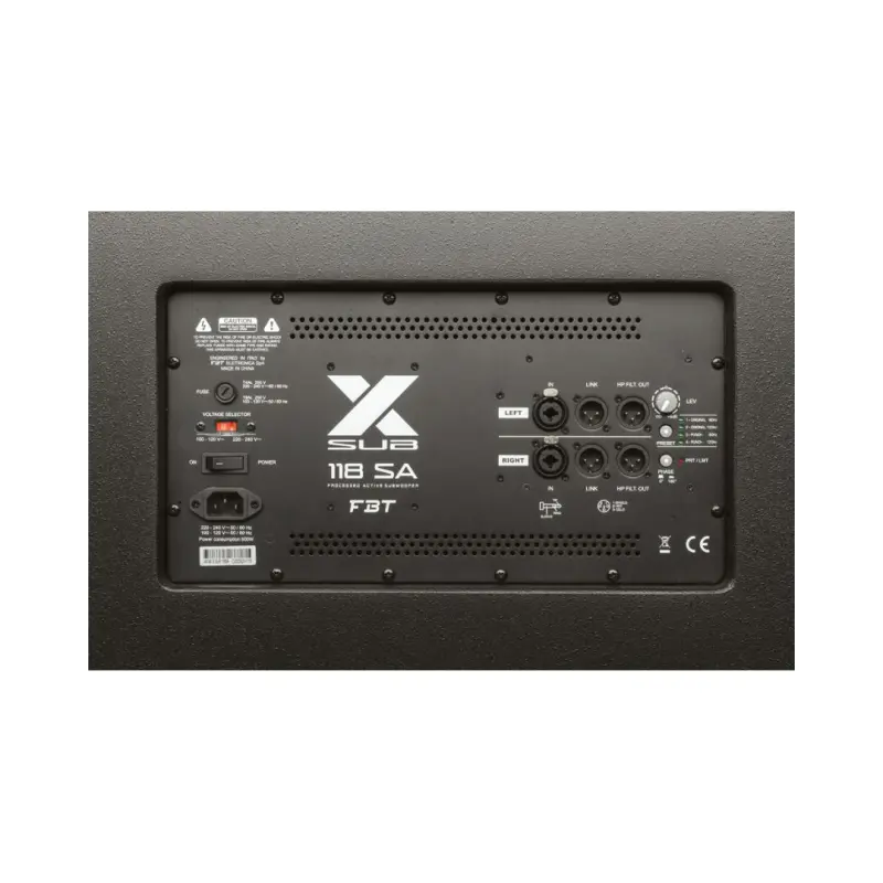 FBT X-SUB 118SA 18″ Compact Bass Reflex Active Subwoofer - Image 3