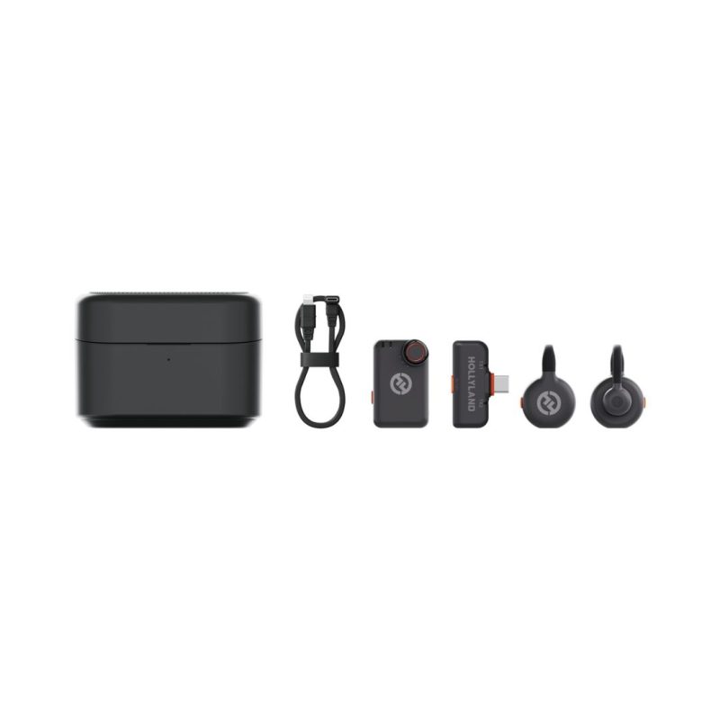Hollyland Lark M2S Combo Wireless Microphone System - Black - Image 6