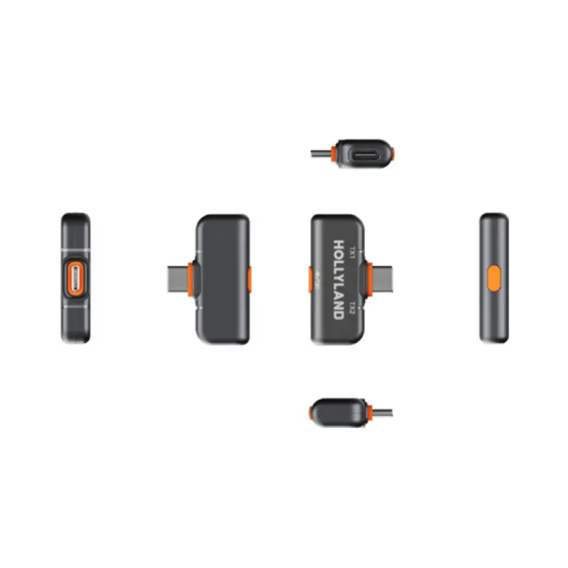Hollyland Lark M2S Combo Wireless Microphone System - Black - Image 3