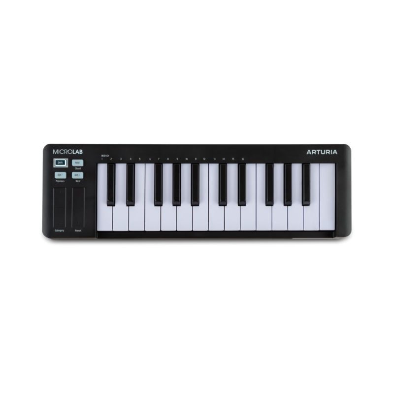 Arturia MicroLab MK3 Universal MIDI Keyboard Controller - Black