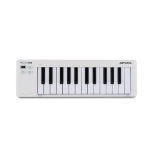 Arturia MicroLab MK3 Universal MIDI Keyboard Controller - White