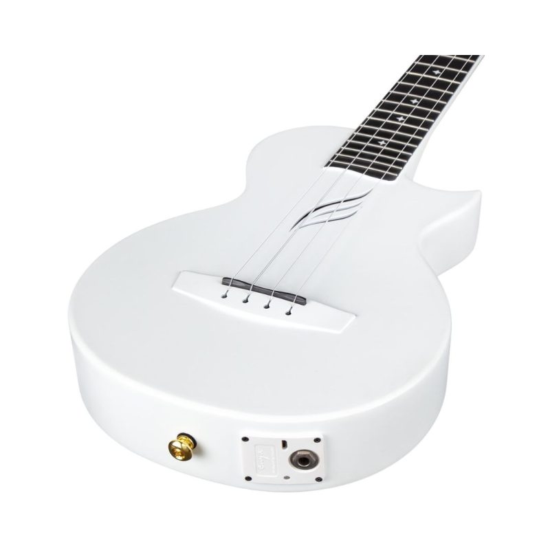 Enya Nova UE Pro Carbon Fiber Electro-Acoustic Tenor Ukulele - White - Image 6