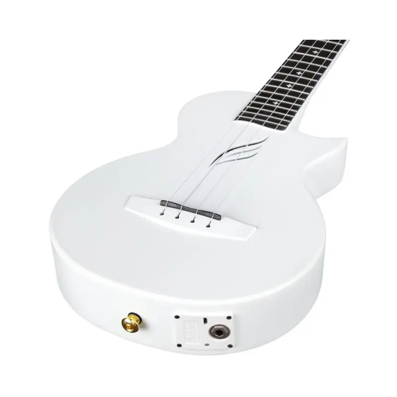 Enya Nova UE Pro Carbon Fiber Electro-Acoustic Tenor Ukulele - White - Image 6