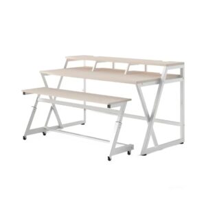 Wavebone Headquarter Workstation - Light Wood Table Bundle