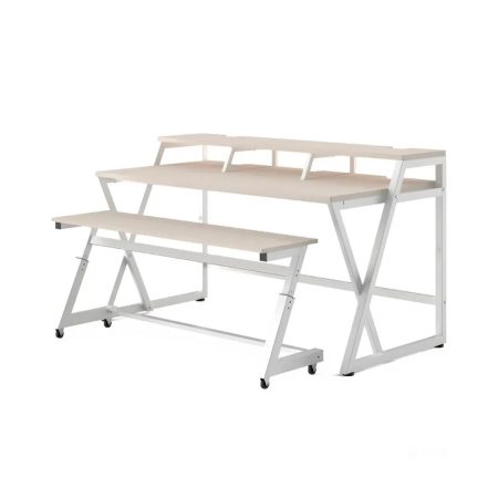 Wavebone Headquarter Workstation - Light Wood Table Bundle