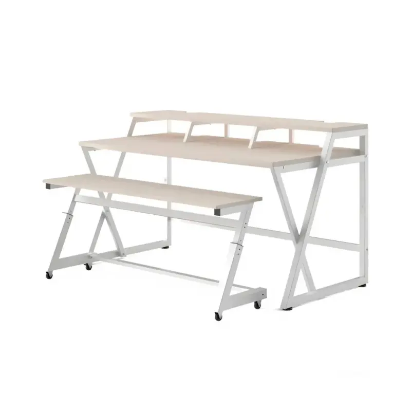 Wavebone Headquarter Workstation - Light Wood Table Bundle