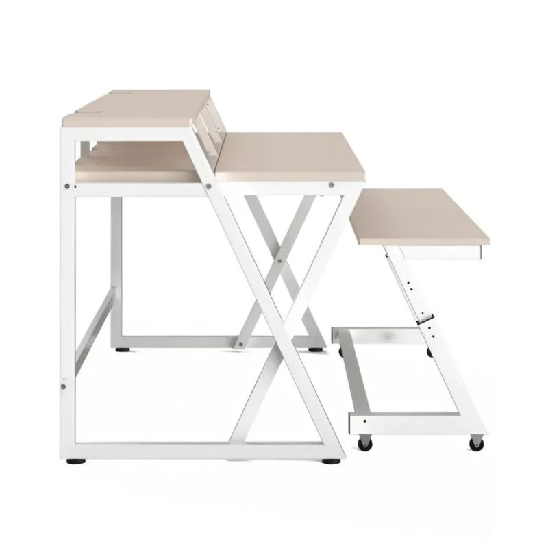 Wavebone Headquarter Workstation - Light Wood Table Bundle - Image 3
