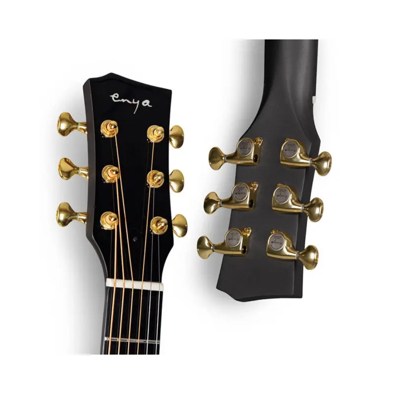 Enya X4 Pro Mini Carbon Fiber Acoustic Electric Guitar with Case - Image 6