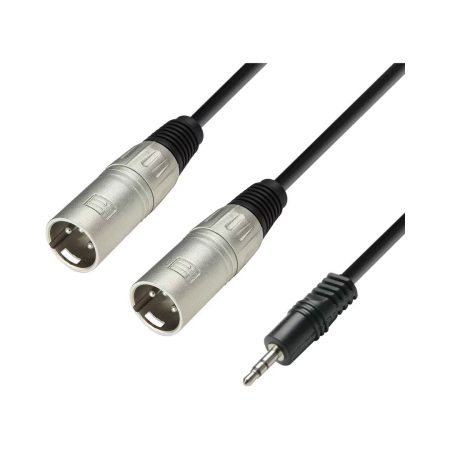 Adam Hall 3 STAR YWMM 0300 2 XLR Male x Minijack 3M Y-Cable