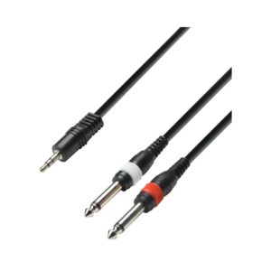Adam Hall 3 STAR YWPP 0600 2 Jack TS x Minijack 6M Y-Cable