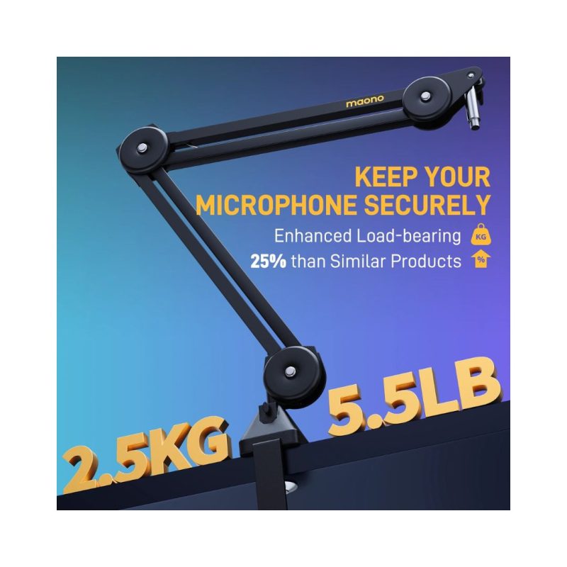 Maono BA37 Microphone Suspension Boom Arm Stand - Image 5