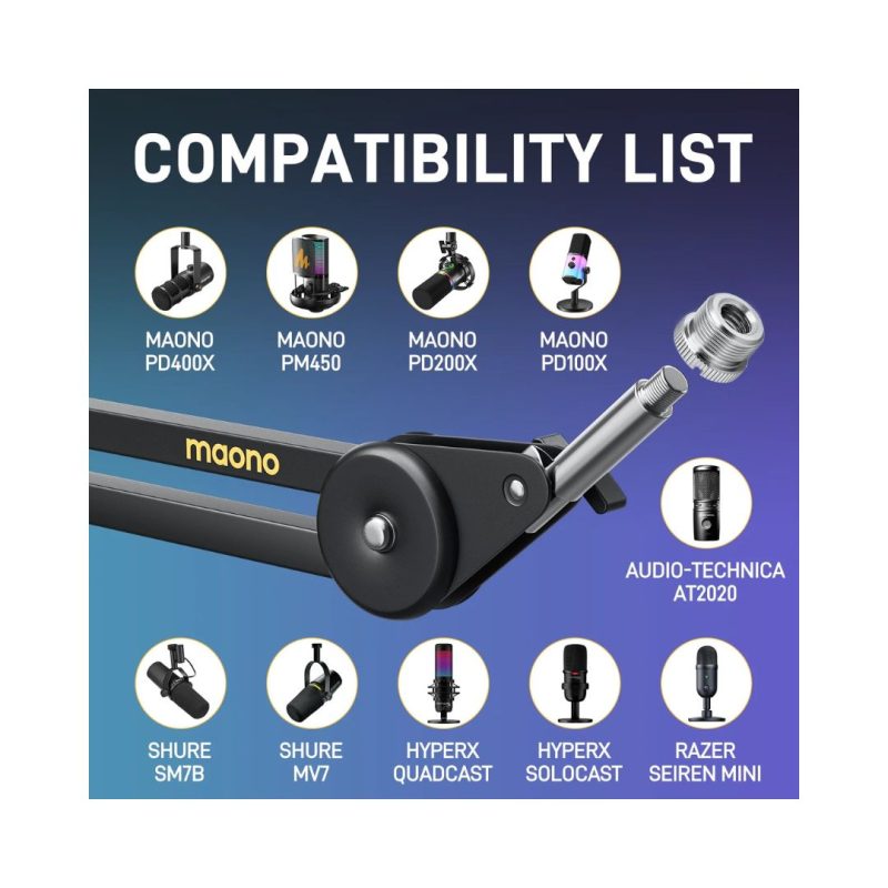 Maono BA37 Microphone Suspension Boom Arm Stand - Image 6