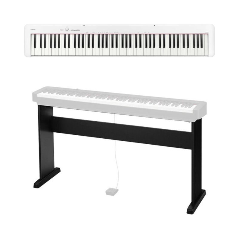 Casio CDP-S110 WH Digital Piano + Casio CS-46 Stand