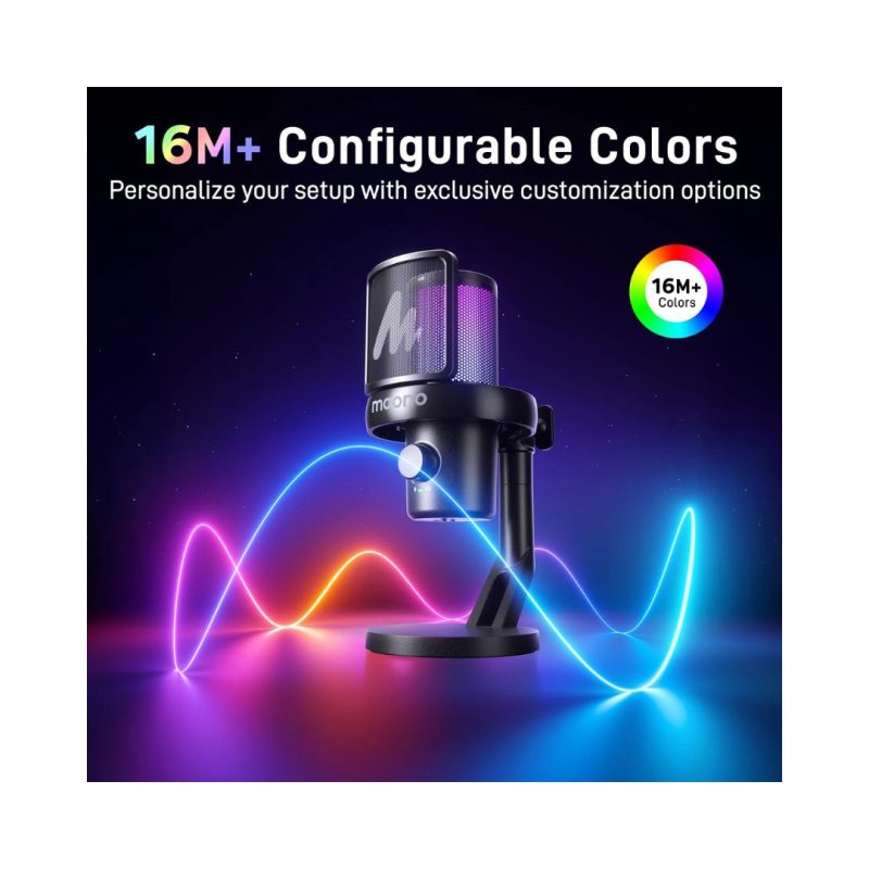 Maono DM40 PRO USB/Wireless Condenser Microphone - Black - Image 10
