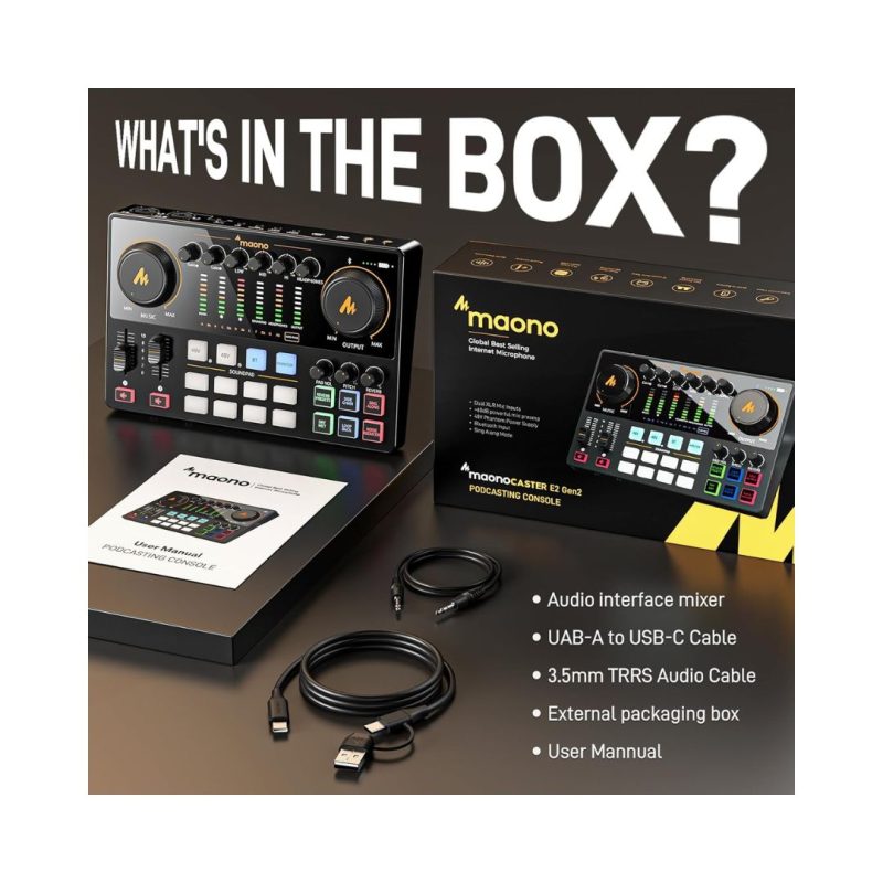 MaonoCaster E2 Gen2 Dual XLR Input Audio Interface - Image 11