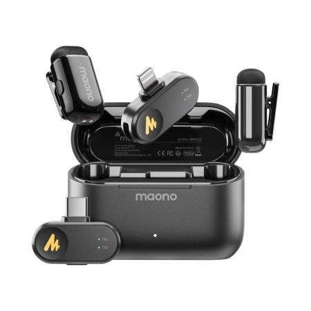 Maono WAVE T1 MINI Wireless Lavalier Microphone - USB-C & Lightning