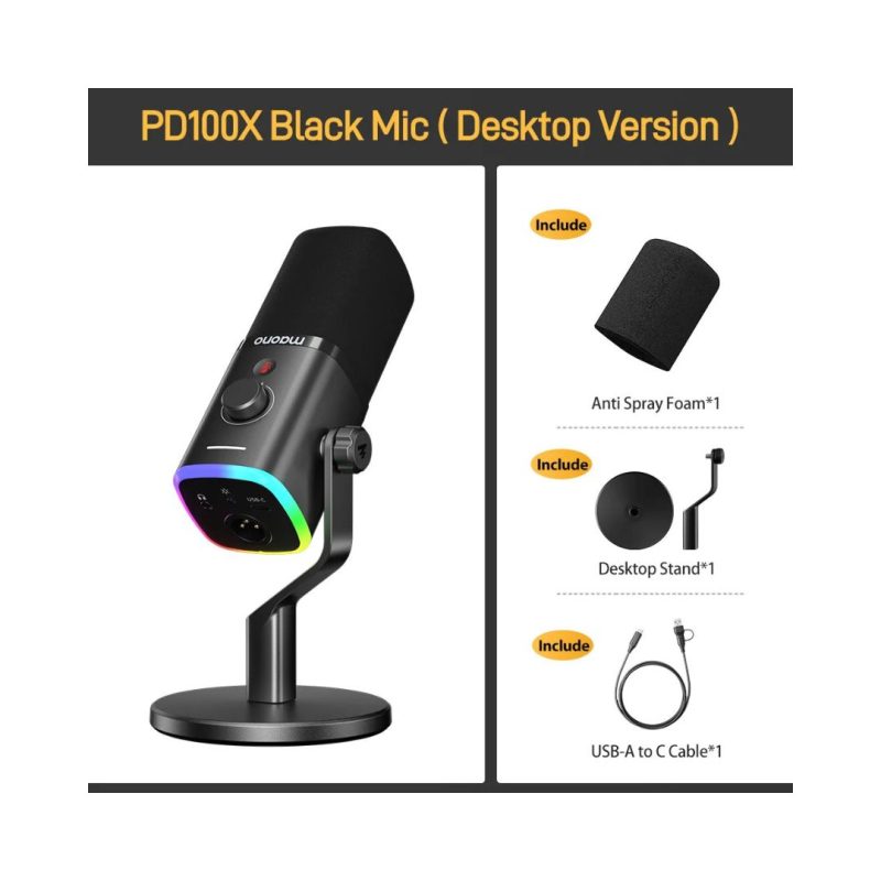 Maono PD100X USB/XLR Dynamic Microphone For Streamers - Image 5
