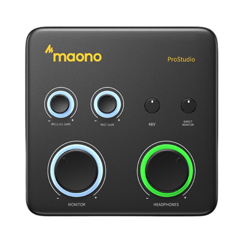 Maono PS22 Lite USB Audio Interface For PC - Black - Image 3