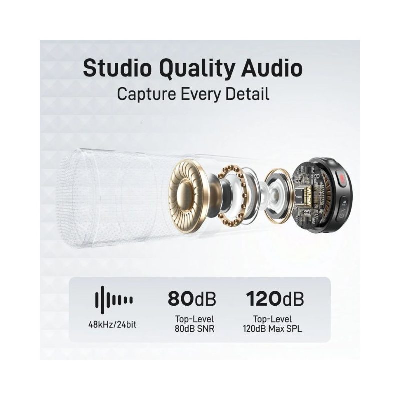 Maono Wave T5 Combo Wireless Lavalier Microphone For Camera / Lightning / Type-C - Image 3