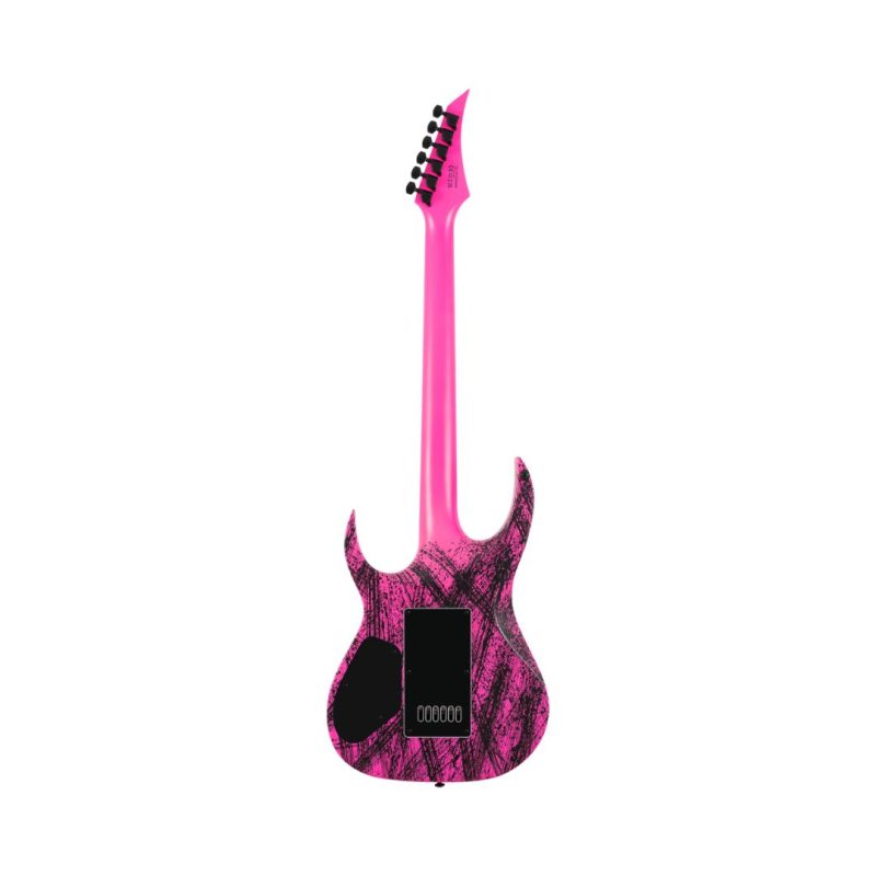 Solar A1.6PN Canibalismo+ Electric Guitar - Pink Neon Canibalismo Matte - Image 2