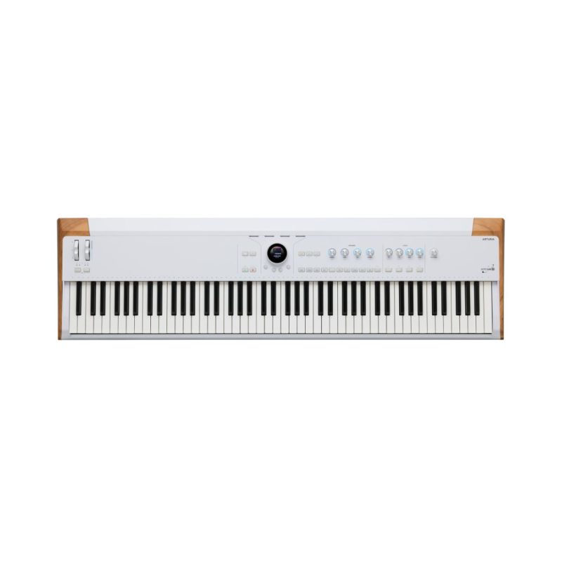 Arturia AstroLab 88 electronic keyboard featuring white keys set