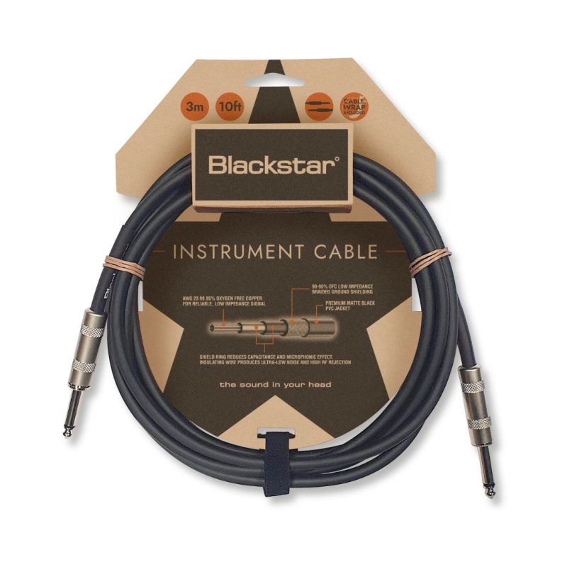 Blackstar instrument cable, designed for high-quality audio connections.