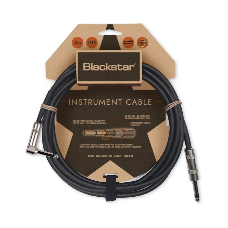 Blackstar instrument cable, designed for high-quality audio connections.