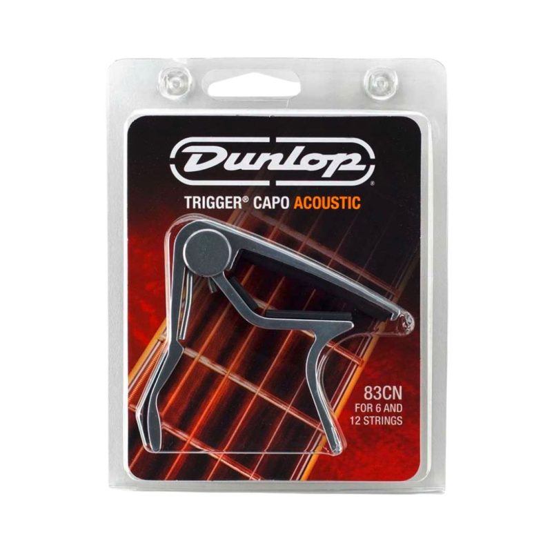 Dunlop 83CN Trigger Capo for Curved Acoustic Fingerboards - Nickel - Image 3