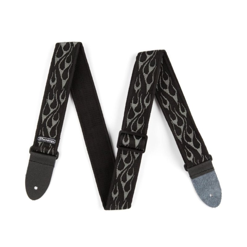 Dunlop D3811GY Classic Flambe Gray Guitar Strap - Image 2