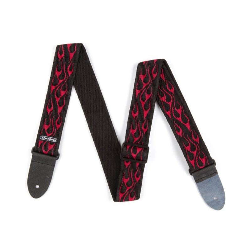 Dunlop D3811RD Flambe Red Guitar Strap - Image 2