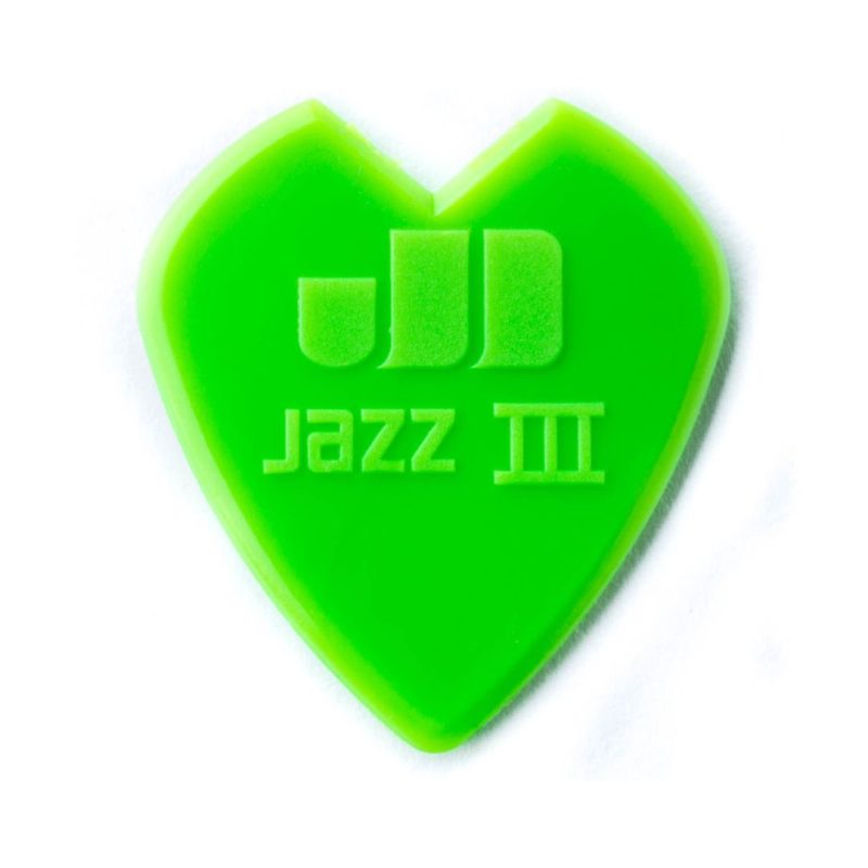 Dunlop Kirk Hammett Jazz III Signature 6-Pack Green Guitar Picks - Image 2
